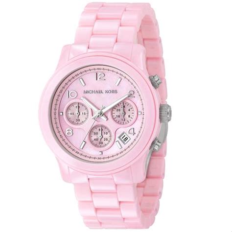 pink ceramic michael kors watch|mk4650.